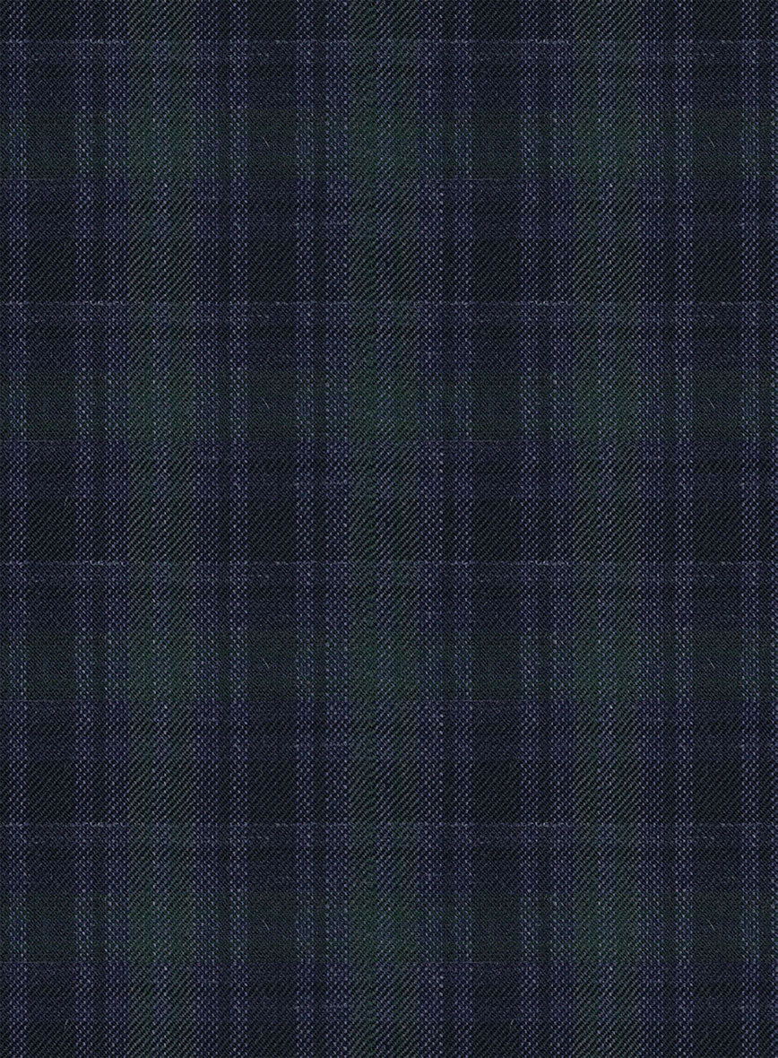 Noble Domenico Check Wool Silk Linen Jacket - Image 3