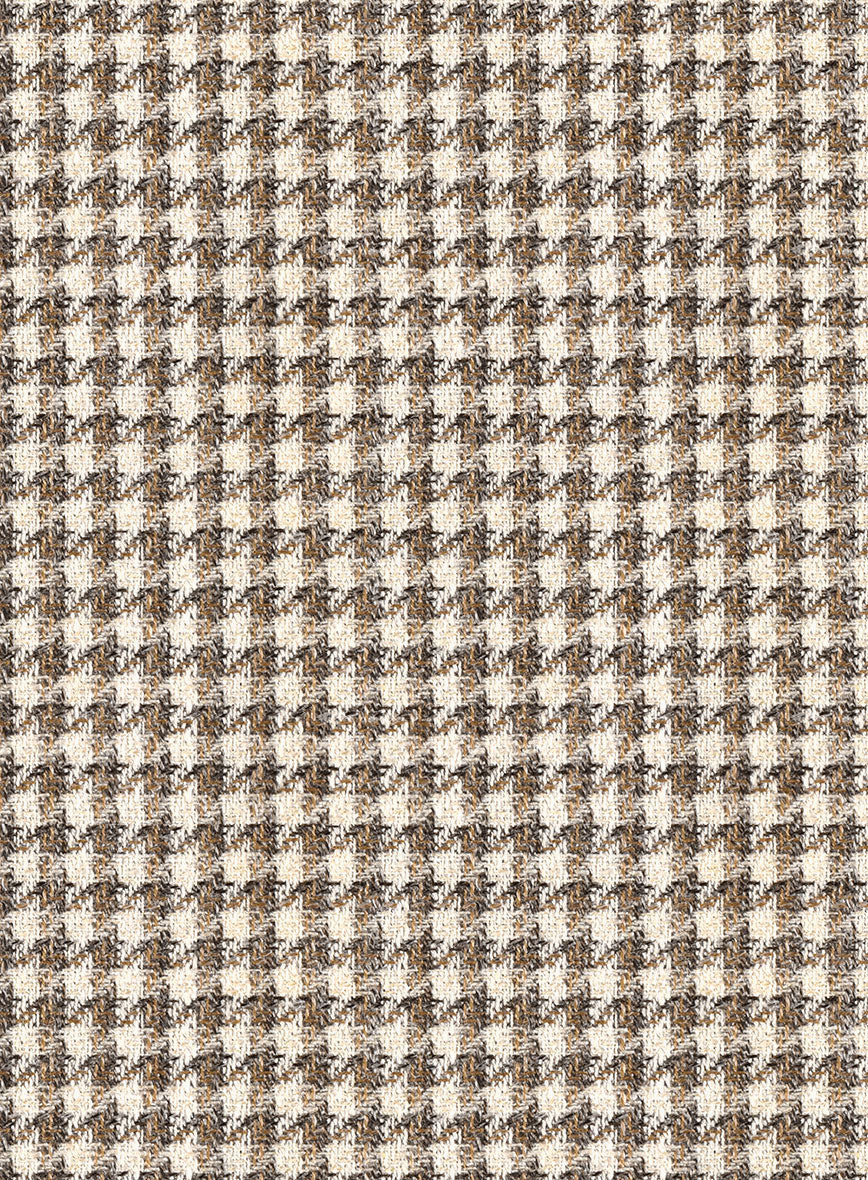 Noble Jaime Houndstooth Wool Silk Linen Pants - Image 3