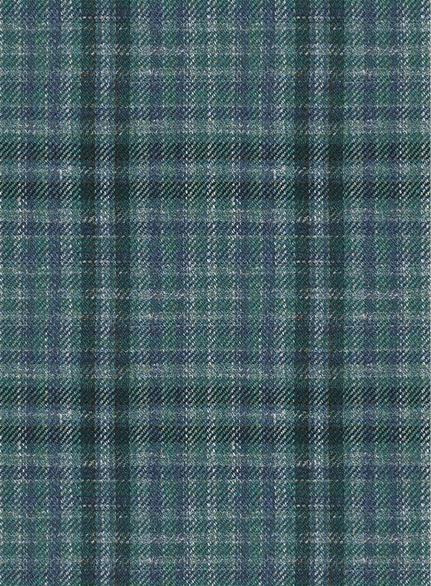 Noble Lucinda Check Wool Silk Linen Pants - Image 3