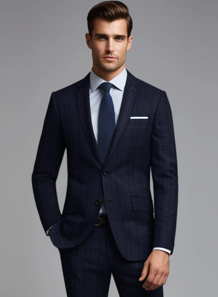 Noble Maddalena Blue Wool Suit - Image 3