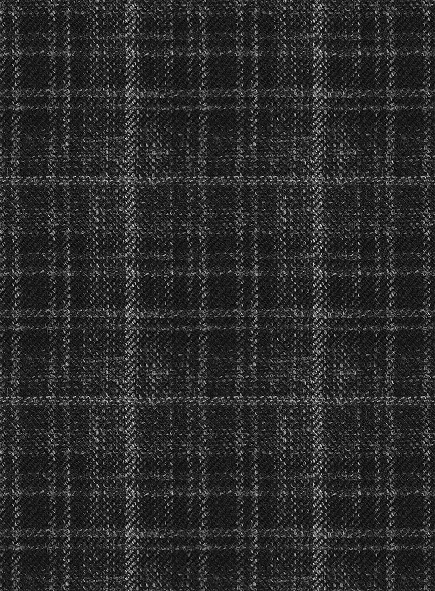 Noble Nicolas Black Wool Silk Linen Jacket - Image 3