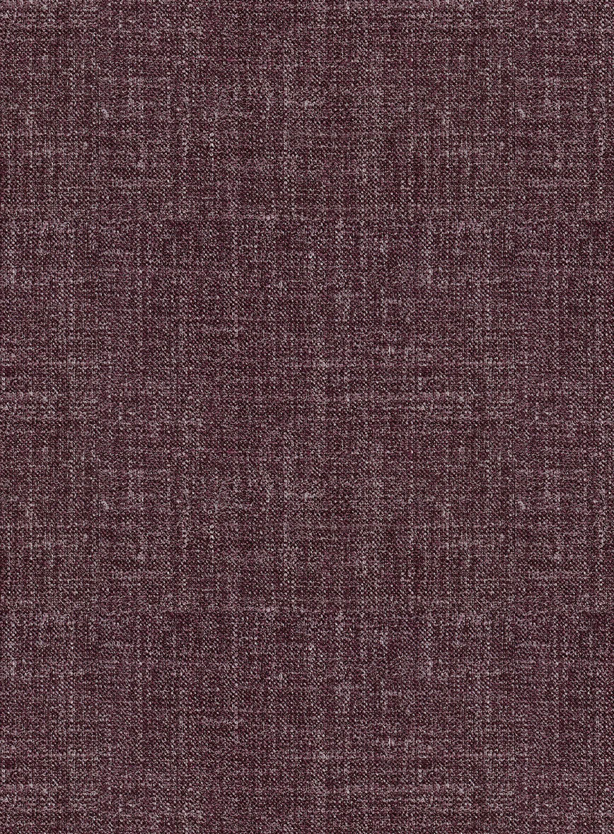 Noble Purple Wool Silk Linen Jacket - Image 3