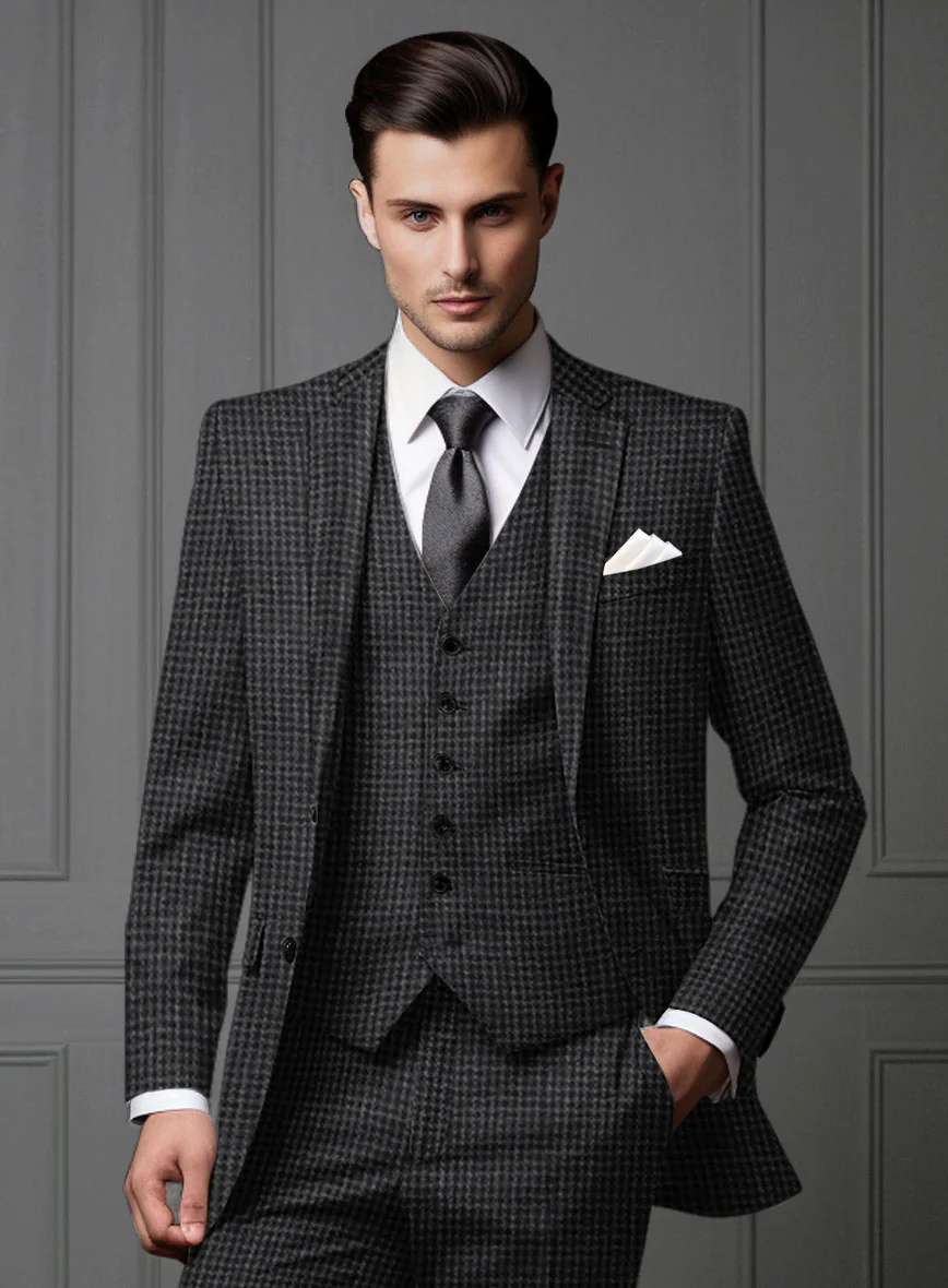 Noble Valentina Blue Wool Silk Linen Suit - Image 3
