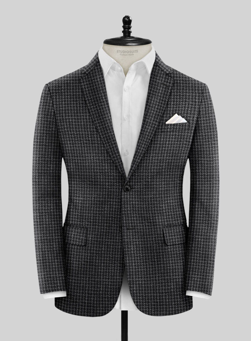 Noble Valentina Blue Wool Silk Linen Suit - Image 4