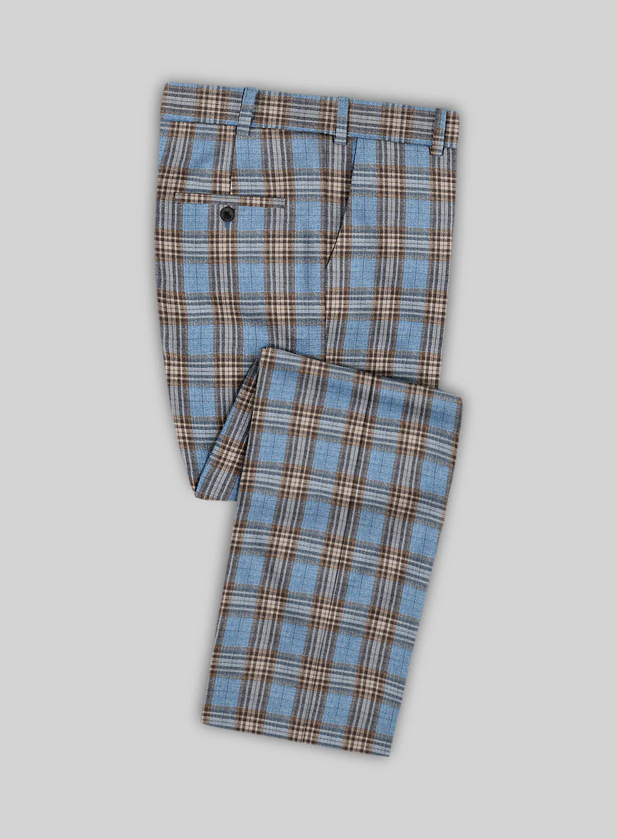 Noble Veron Tartan Wool Silk Linen Suit - Image 5