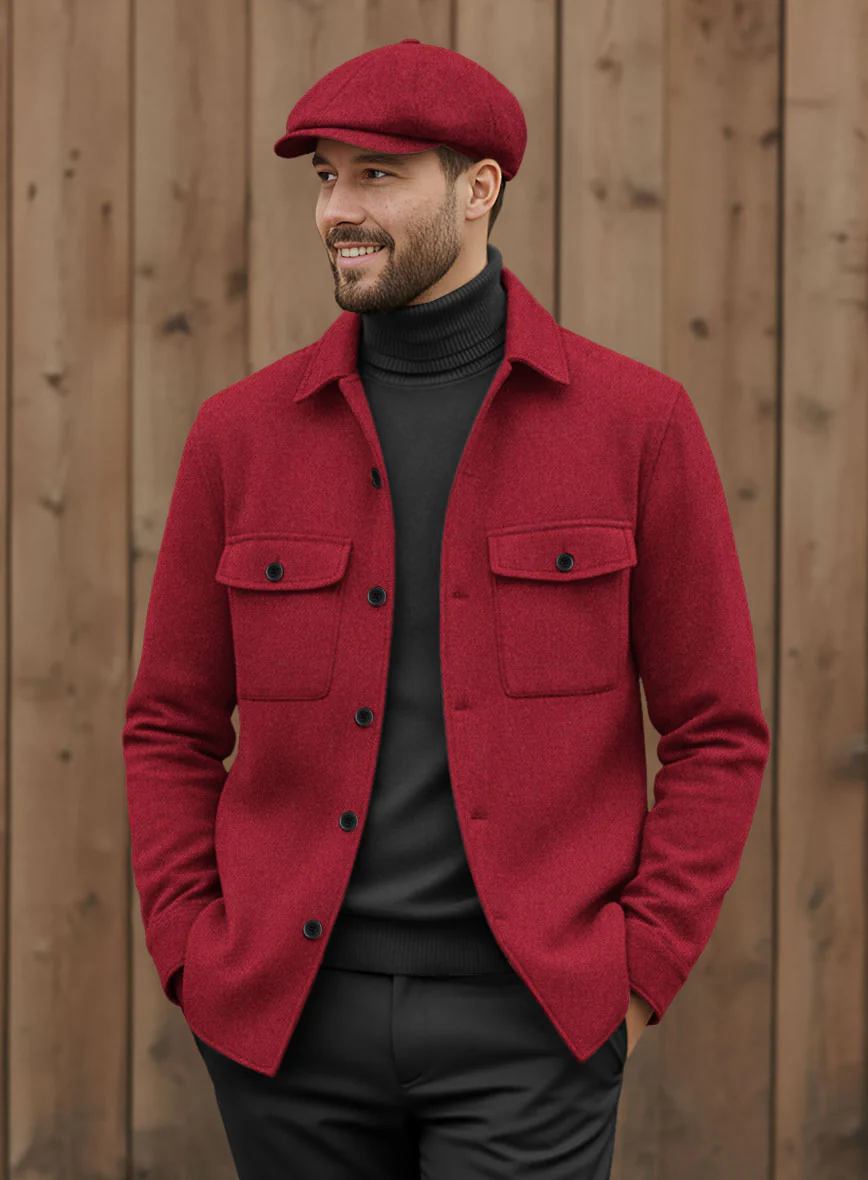 Nomad Naples Red Tweed Shirt