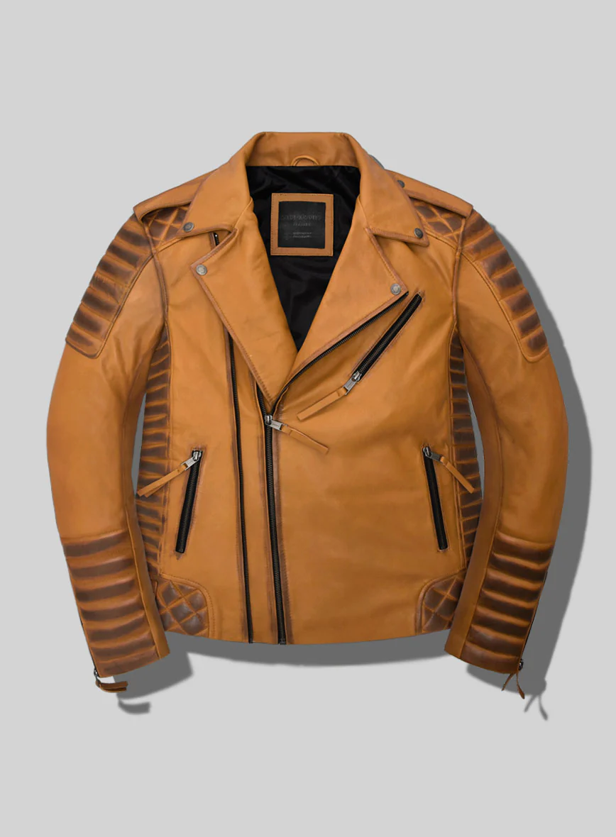 Outlaw Burnt Mustard Leather Jacket