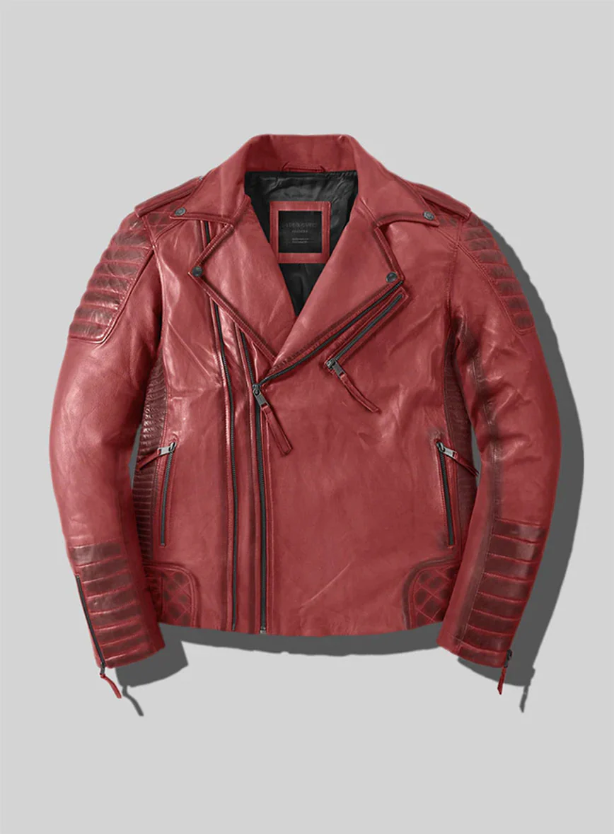 Outlaw Burnt Red Leather Jacket