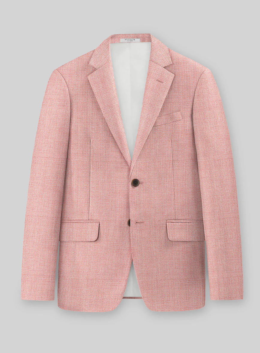 Pink Hopsack Jacket