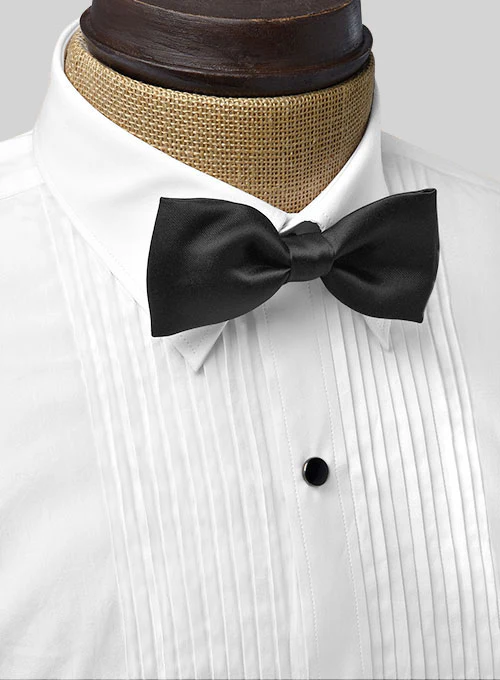 Pleated White Tuxedo Shirt - Image 5