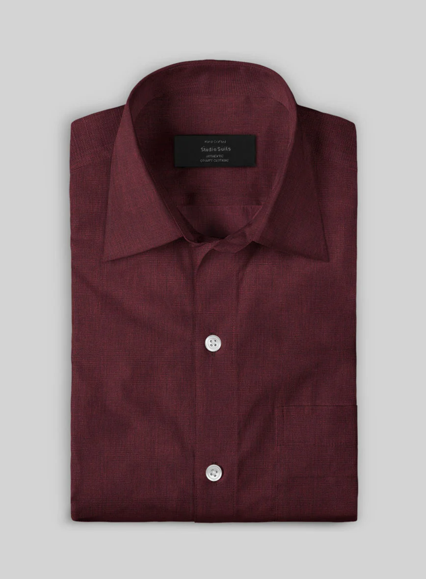 Plum Mist Cotton Shirt