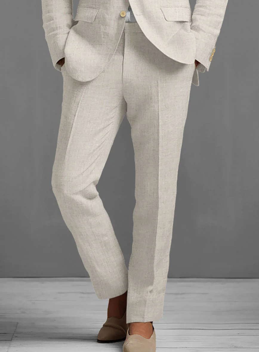 Barn Beige Linen Suit - Image 6