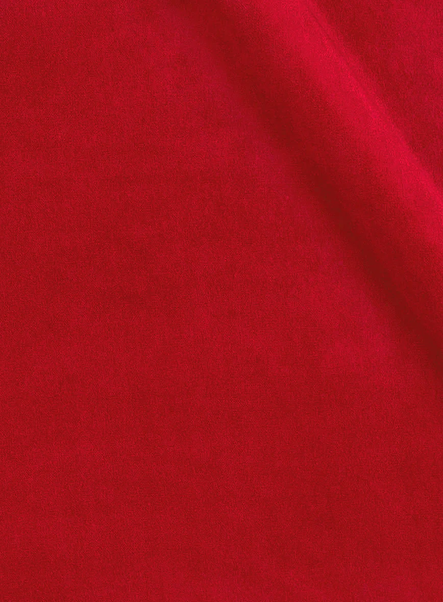 Red Velvet Tuxedo Jacket - Image 4