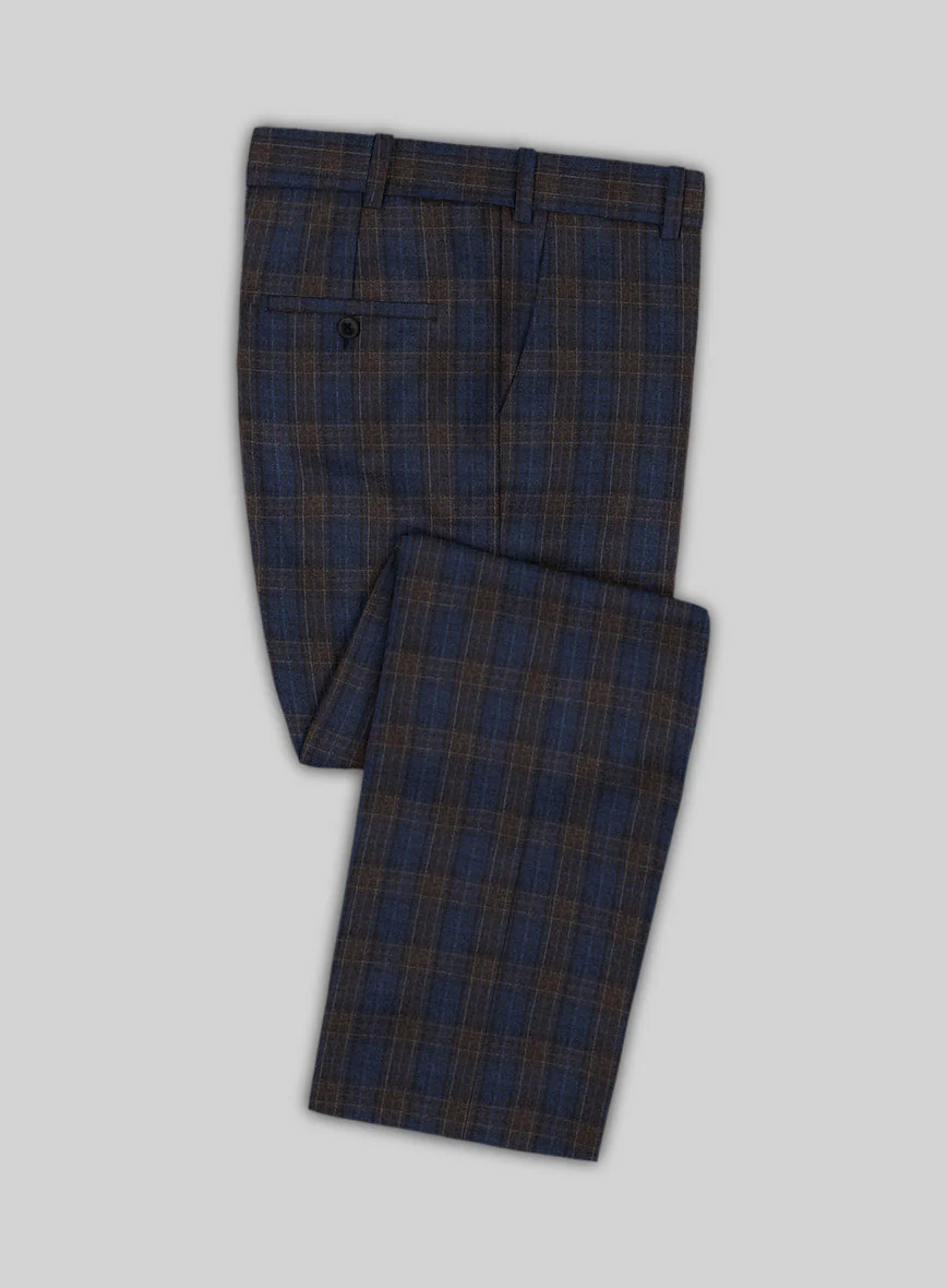 Reda Adlis Blue Checks Wool Suit - Image 5