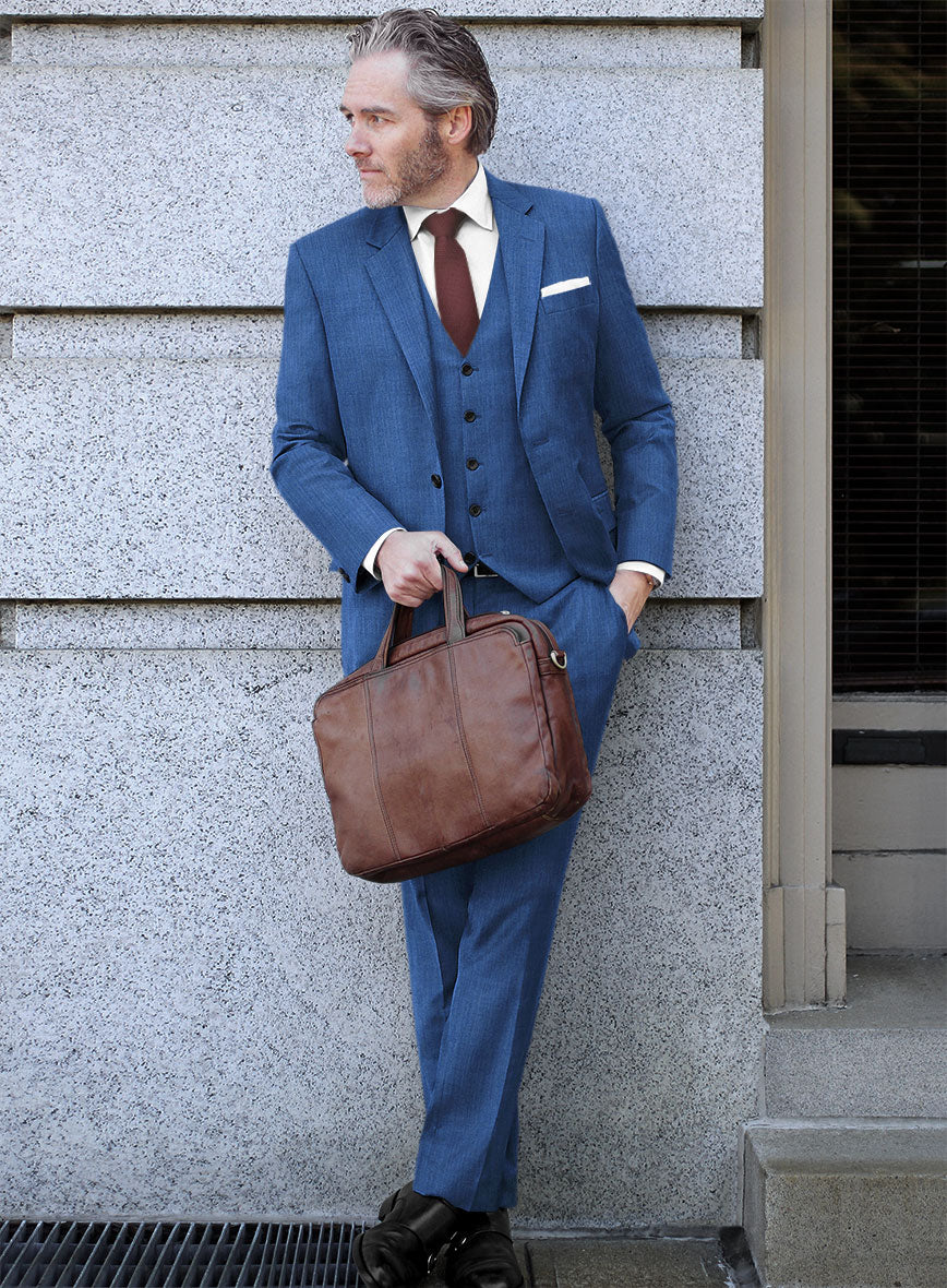 Reda Artic Blue Wool Suit - Image 2