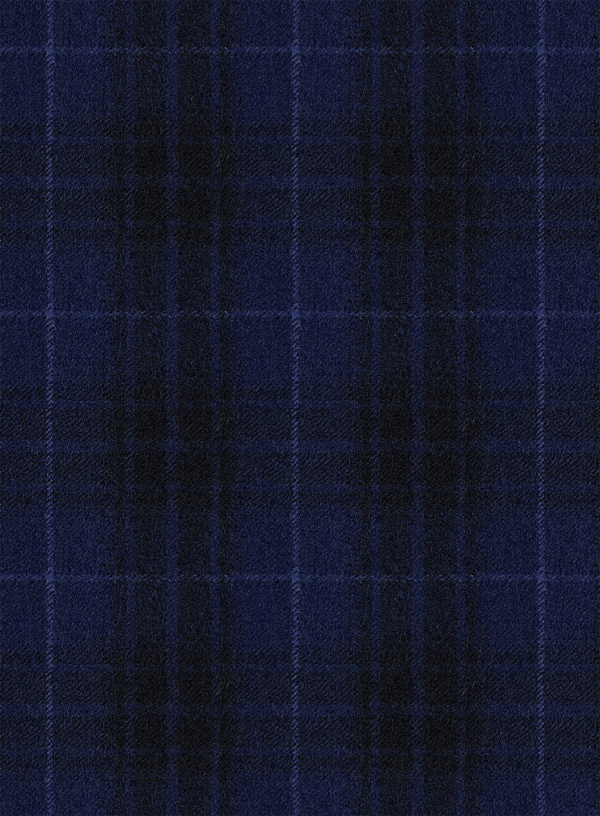 Reda Ballio Blue Checks Wool Jacket - Image 2