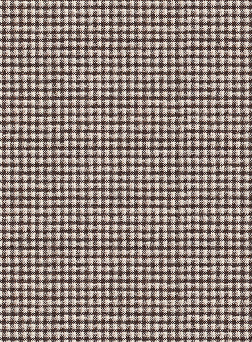 Reda Beltra Brown Checks Wool Jacket - Image 2