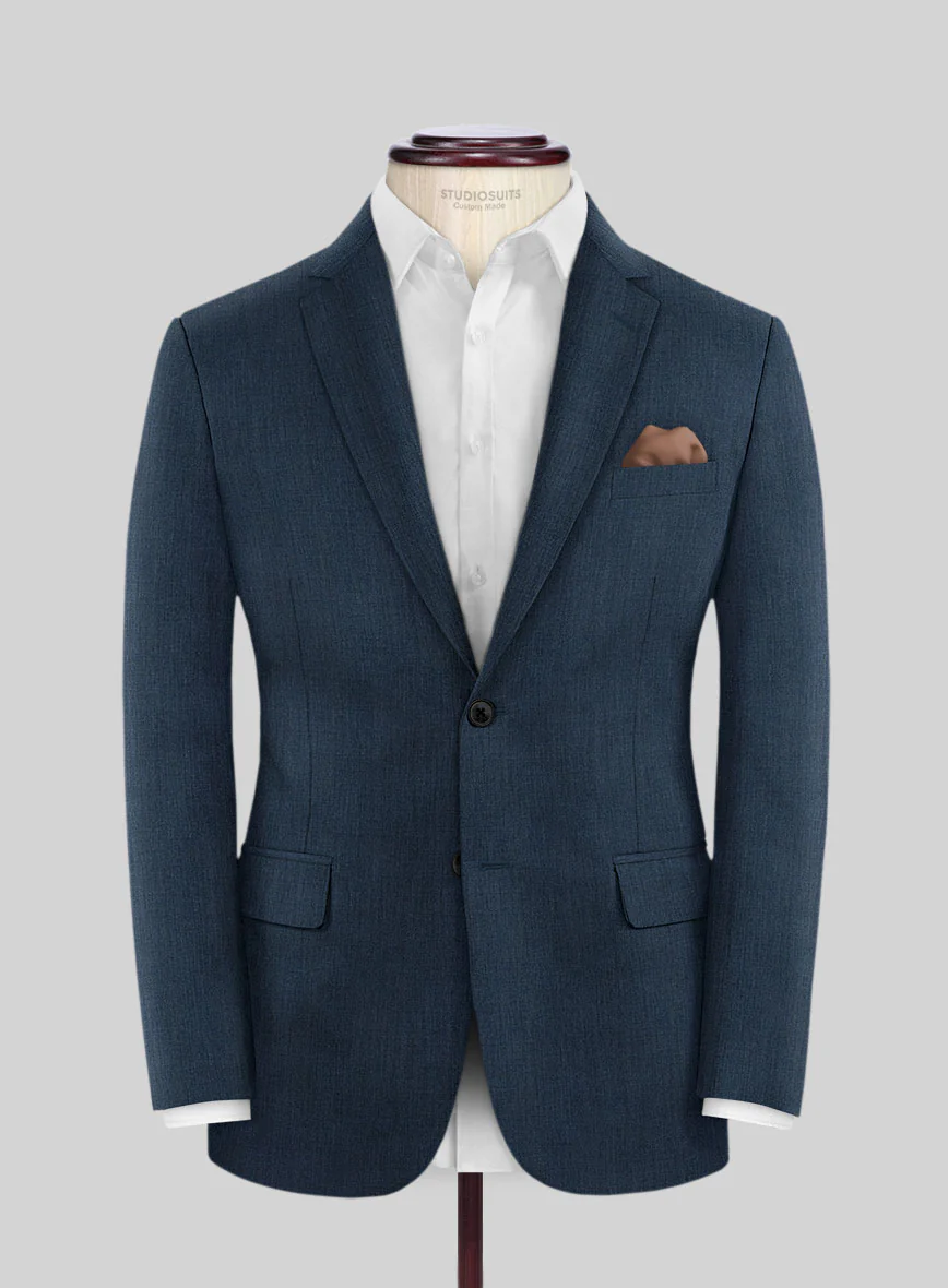 Reda Bond Blue Wool Suit - Image 3