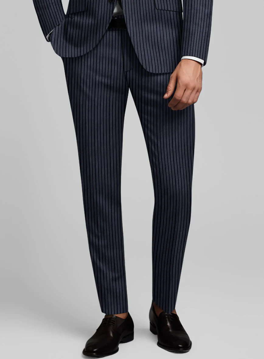 Reda Bravon Dark Blue Stripe Wool Suit - Image 6