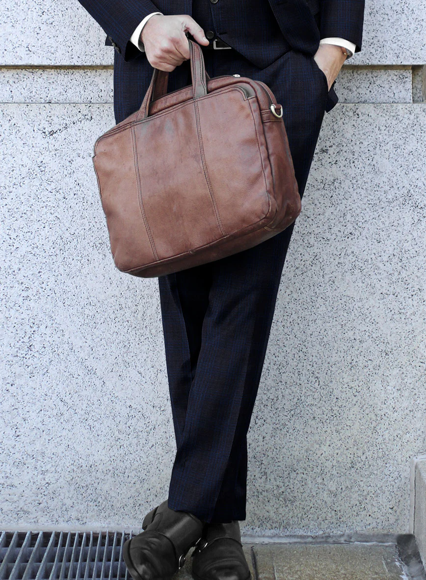 Reda Carli Blue Checks Wool Pants - Image 2