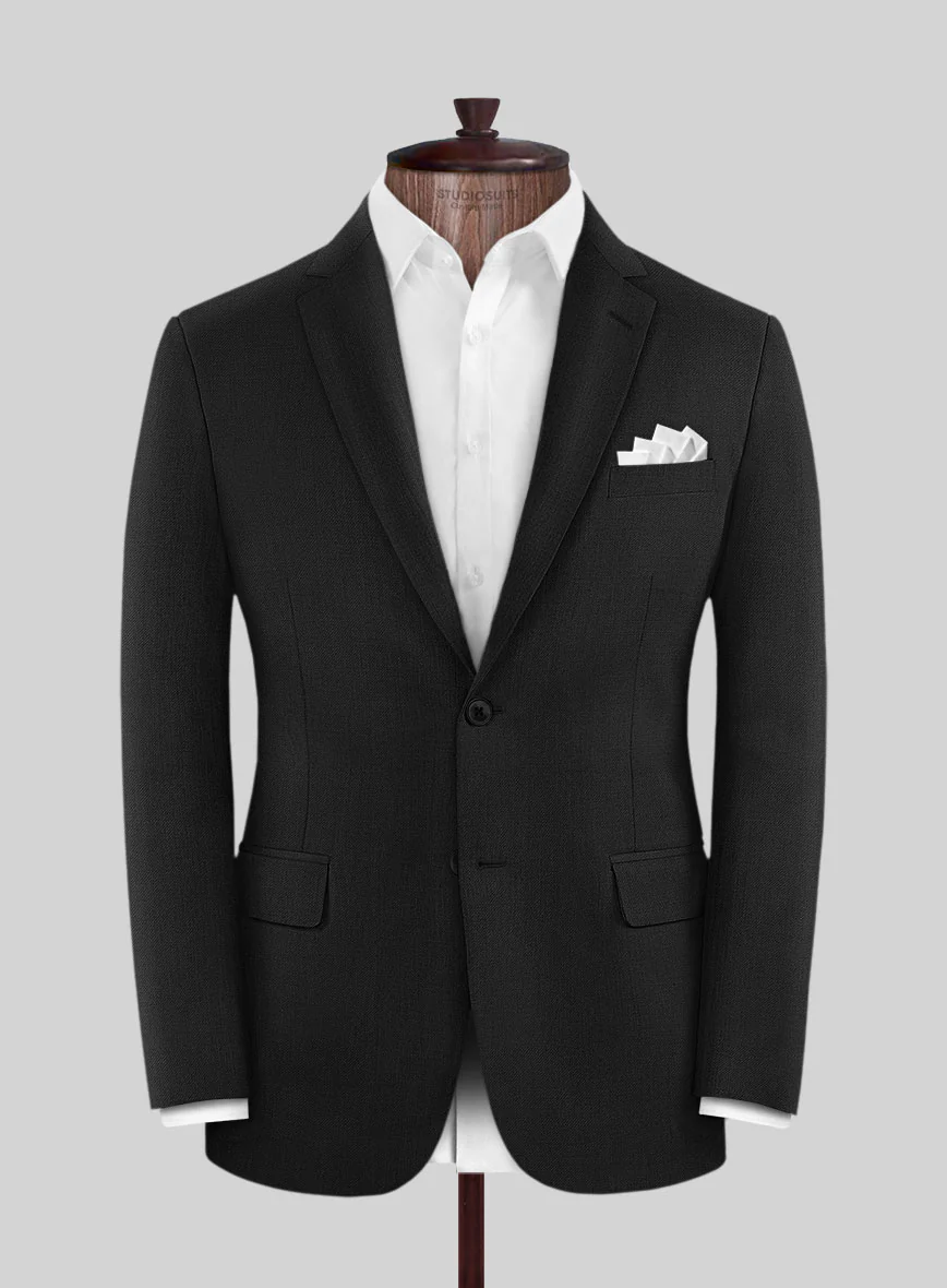 Reda Cashmere Black Wool Jacket