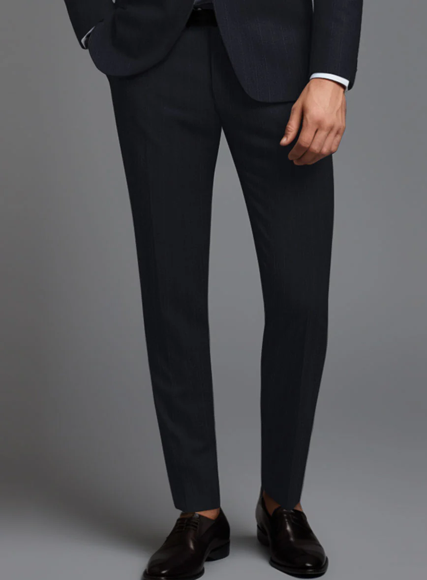 Reda Cashmere Blue Stripe Wool Suit - Image 4