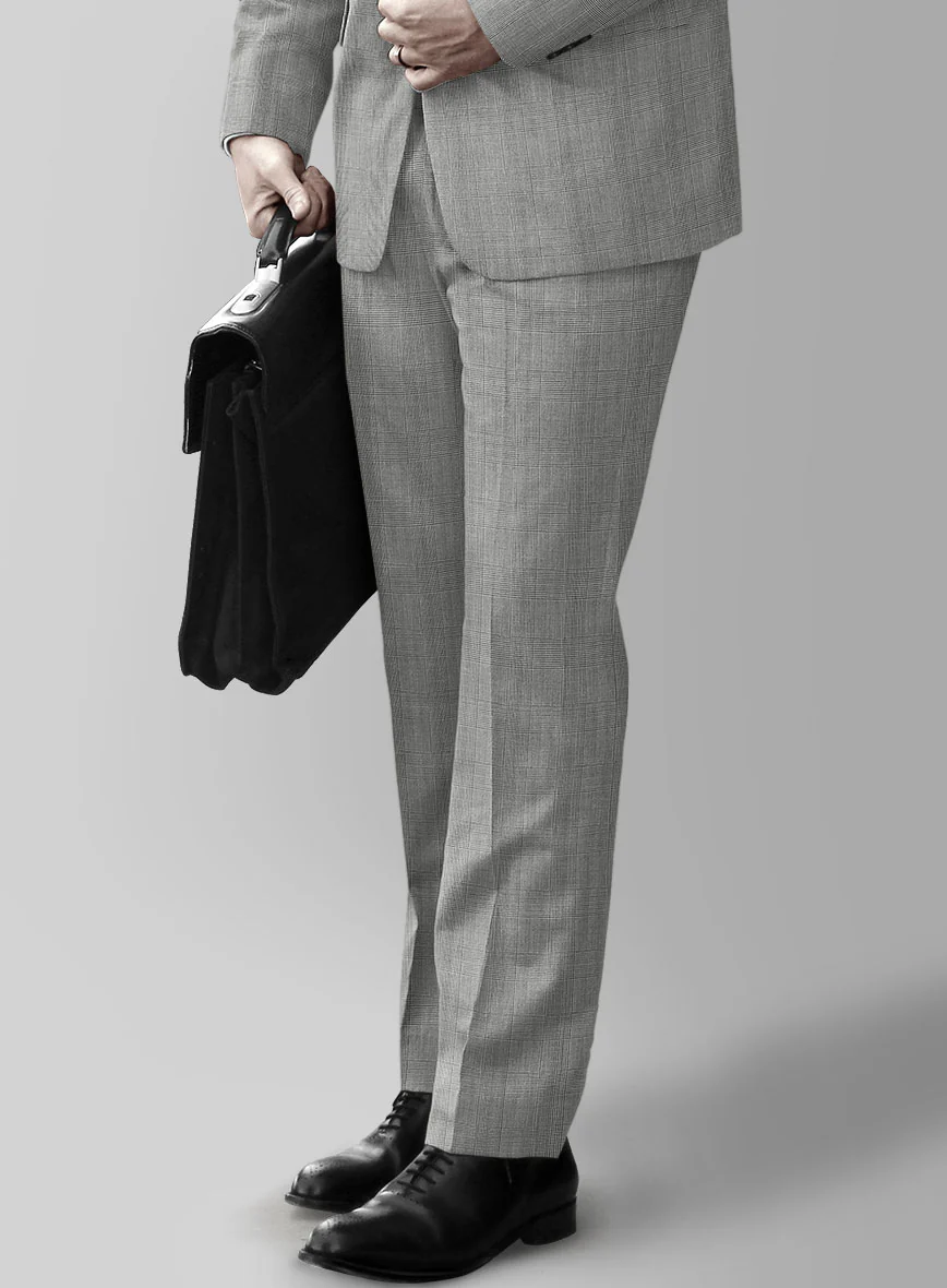 Reda Cashmere BW Prince Of Wales Wool Suit - Image 5
