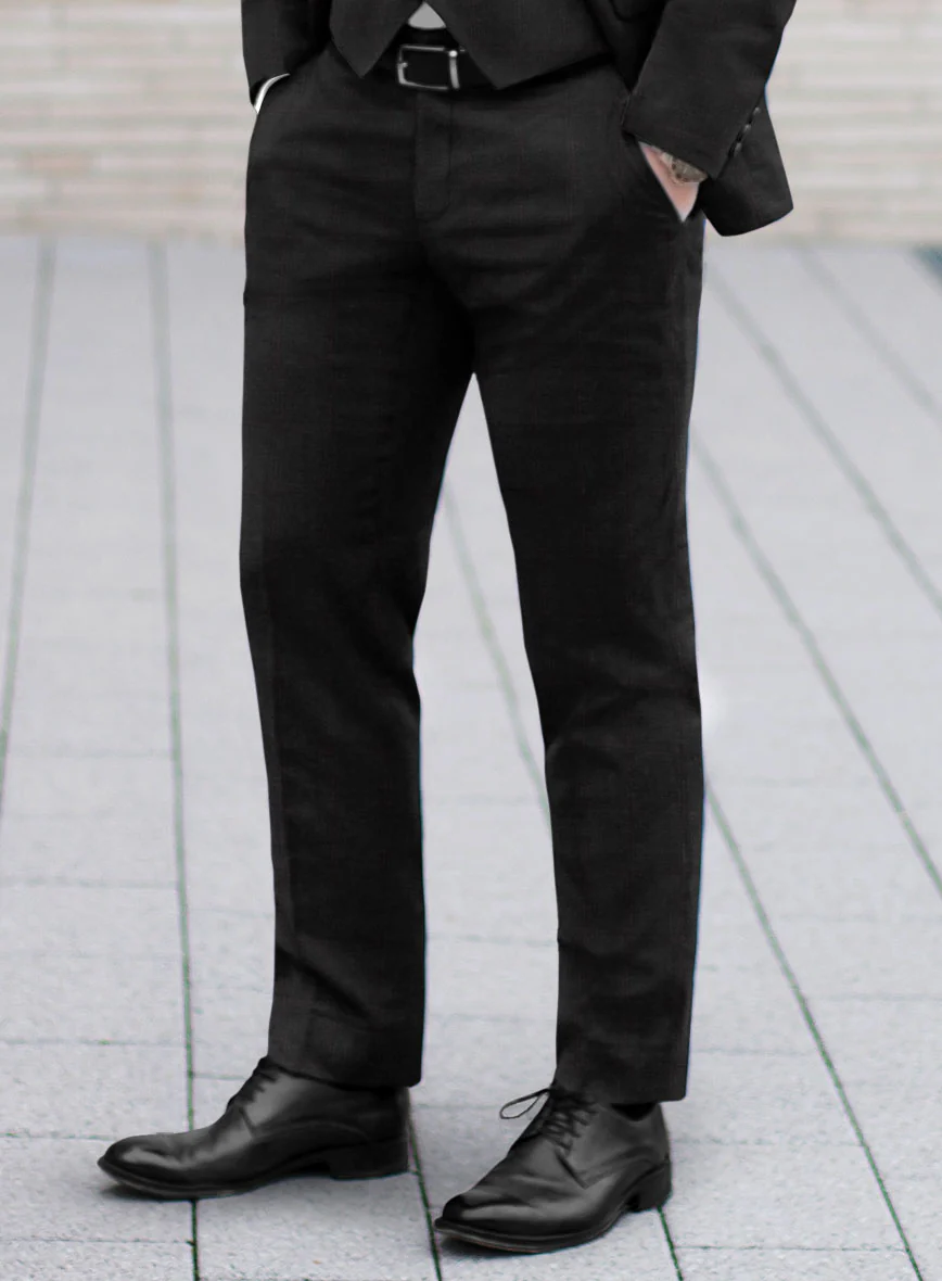 Reda Cashmere Dark Gray Windowpane Wool Suit - Image 5