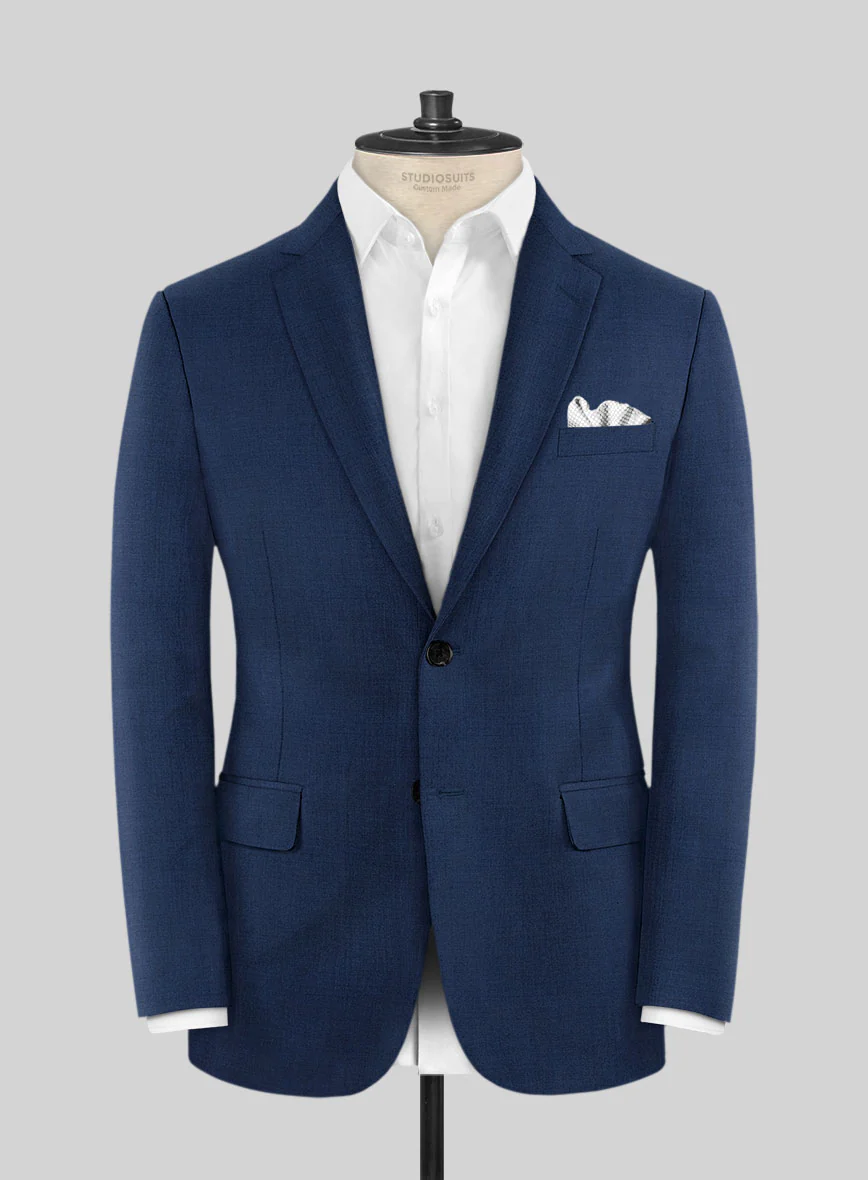 Reda Cobalt Blue Wool Suit - Image 3