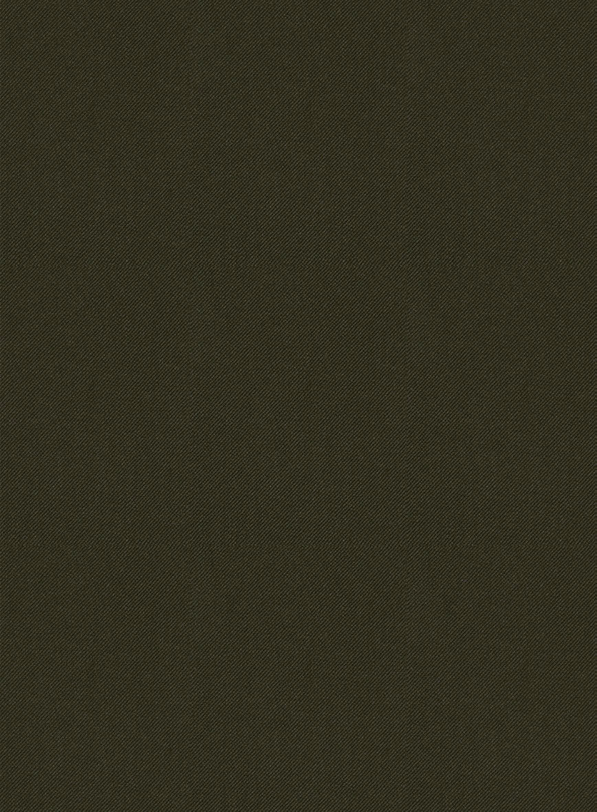 Reda Dark Green Wool Pants - Image 3
