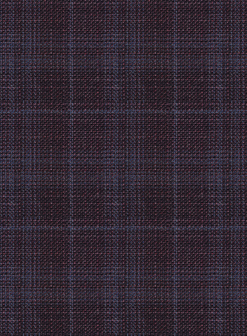 Reda Delgue Purple Checks Wool Suit - Image 6