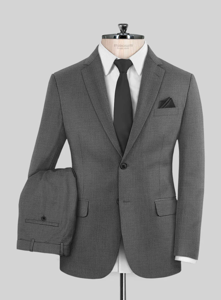 Reda Denim Gray Wool Suit