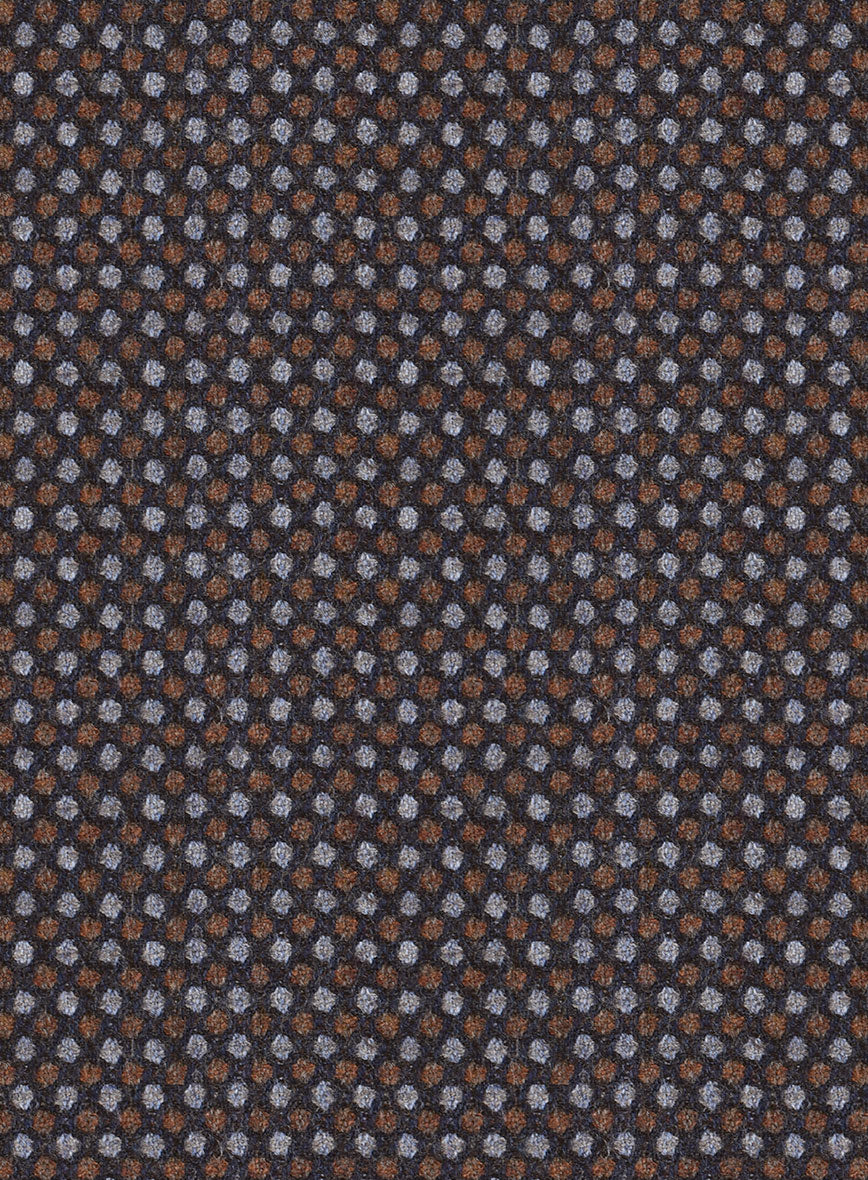 Reda Filibe Honey Comb Brown Wool Pants - Image 3