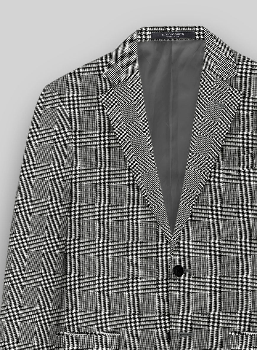 Reda Fivaro Black Checks Wool Suit - Image 5