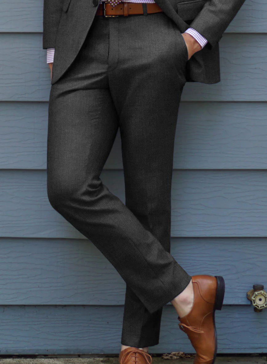 Reda Flexo Charcoal Wool Suit - Image 5
