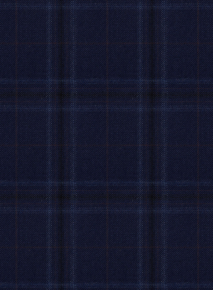Reda Gulf Blue Checks Wool Jacket - Image 2
