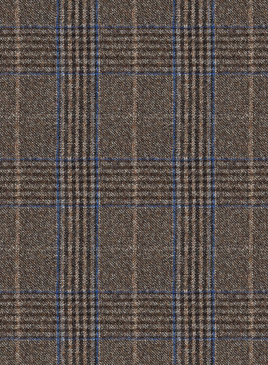 Reda Homio Brown Checks Wool Jacket - Image 2