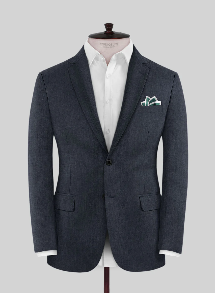 Reda Indigo Blue Wool Jacket