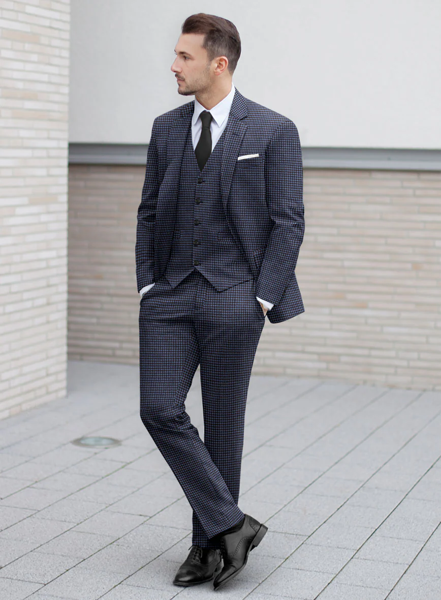 Reda Izasmo Blue Checks Wool Suit - Image 2