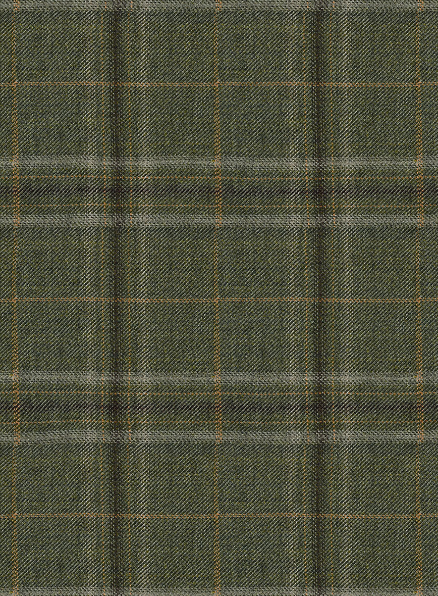 Reda Juniper Green Checks Wool Suit - Image 5