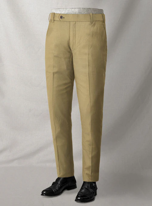 Reda Khaki Pure Wool Pants - Image 3