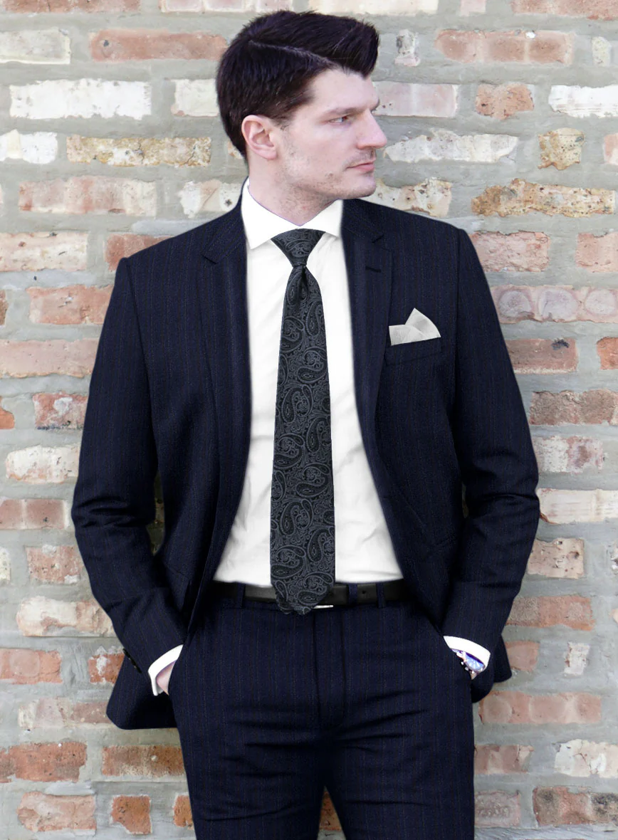 Reda Liora Blue Stripe Wool Suit - Image 4