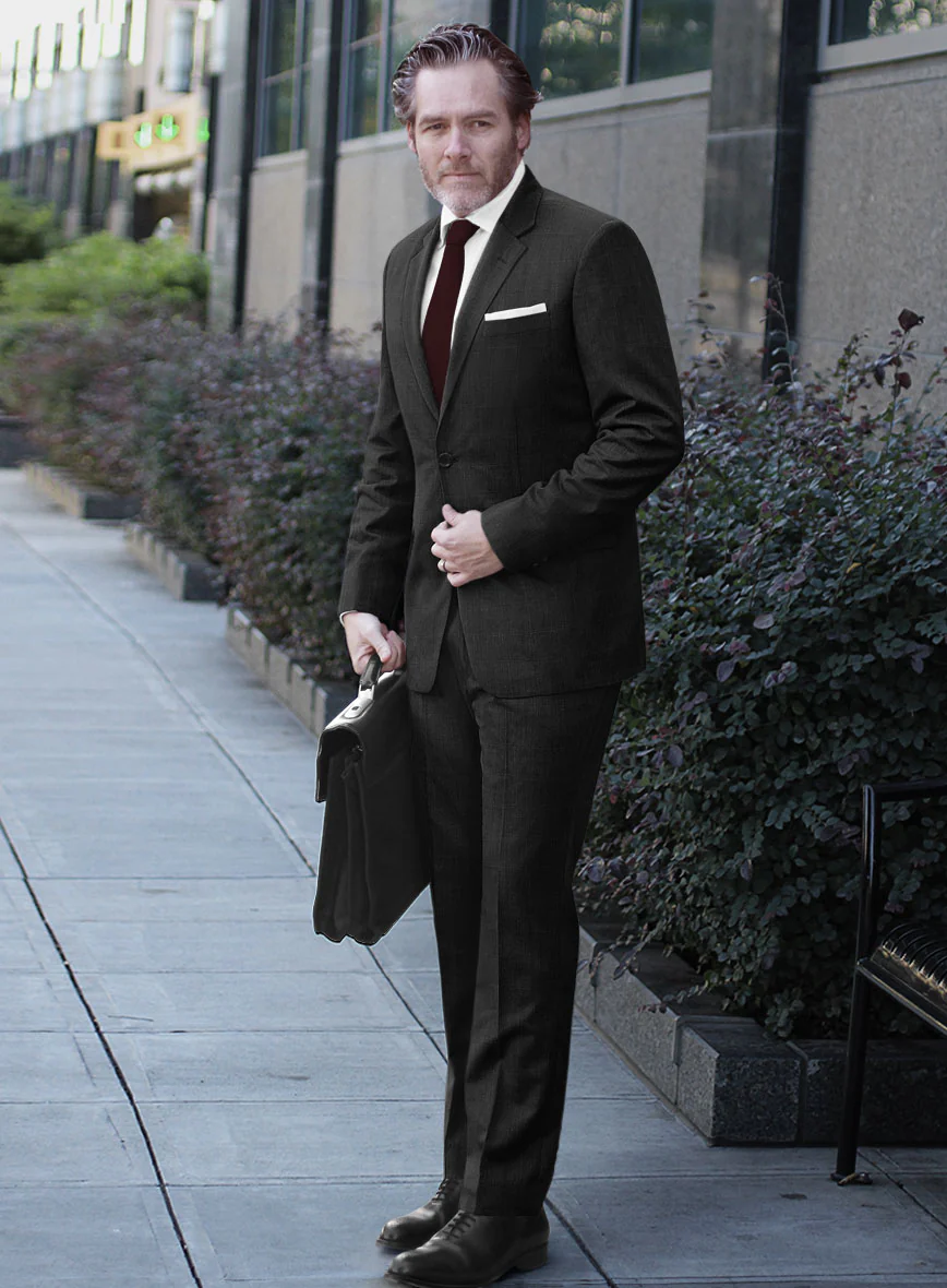 Reda Martes Black Checks Wool Suit - Image 2