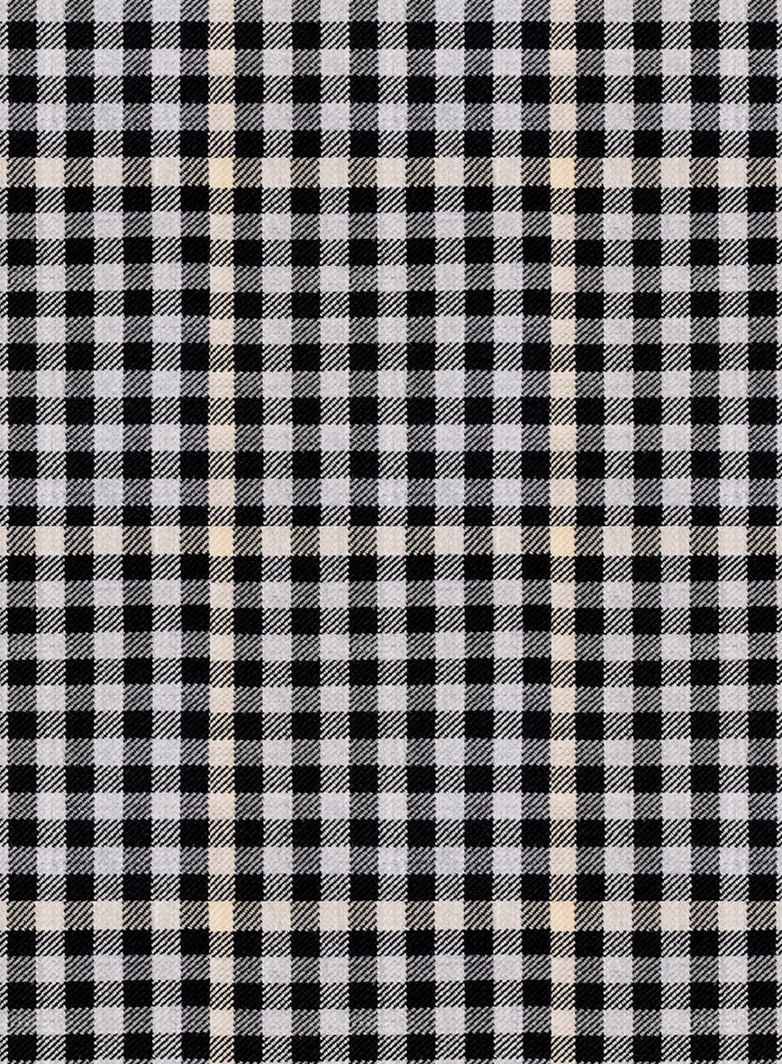 Reda Matio Black Checks Wool Jacket - Image 2