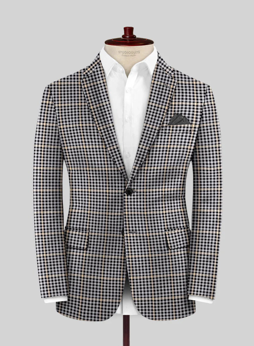 Reda Matio Black Checks Wool Suit - Image 3