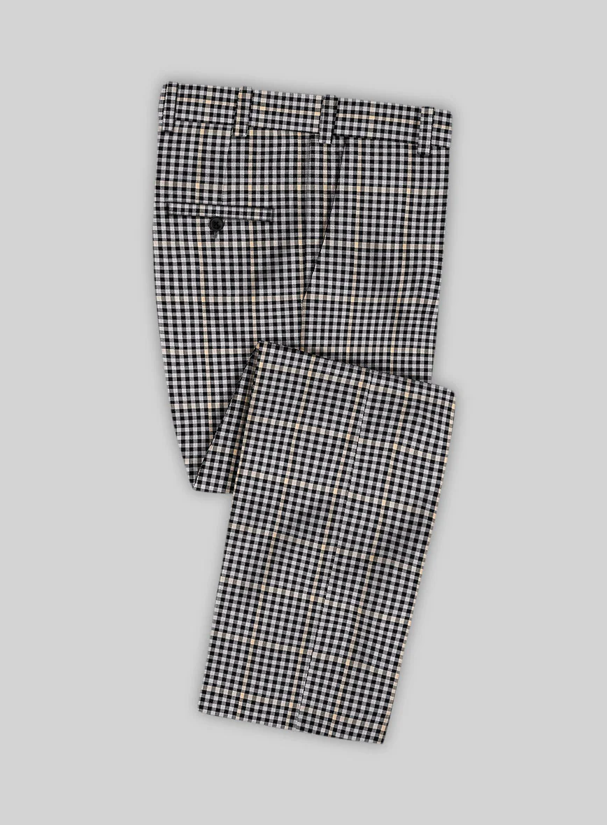 Reda Matio Black Checks Wool Suit - Image 5