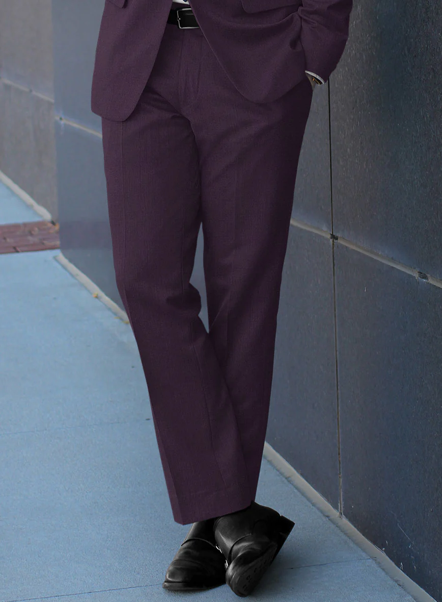 Reda Mauve Wool Pants - Image 2