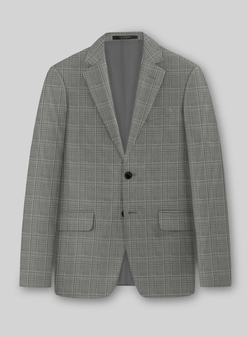 Reda Mavlox Gray Checks Wool Suit - Image 3
