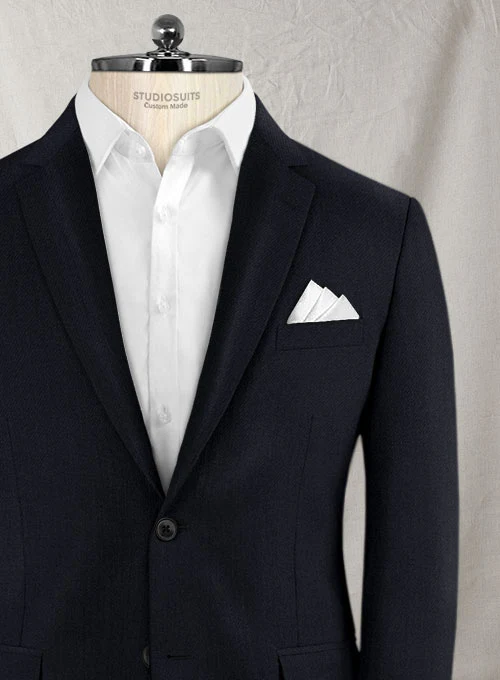 Reda Midnight Blue Wool Jacket - Image 3