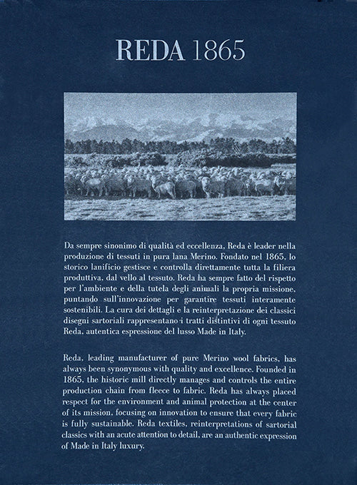 Reda Midnight Blue Wool Pants - Image 3